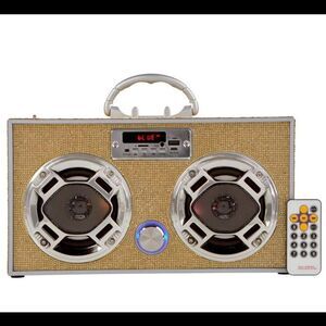 Boombox Couture Mini Bling Boombox w/ Bluetooth and LED Lights